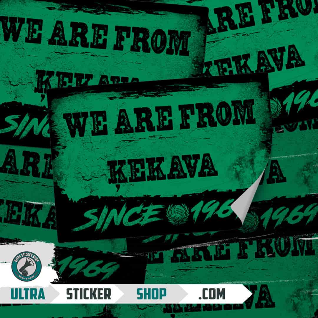 We are from Ķekava since 1969 Stickers