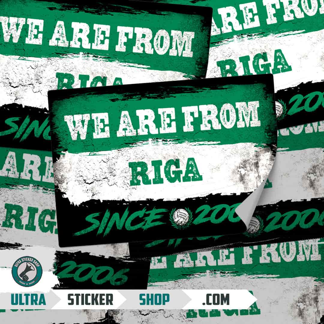We are from Riga since 2006 Stickers