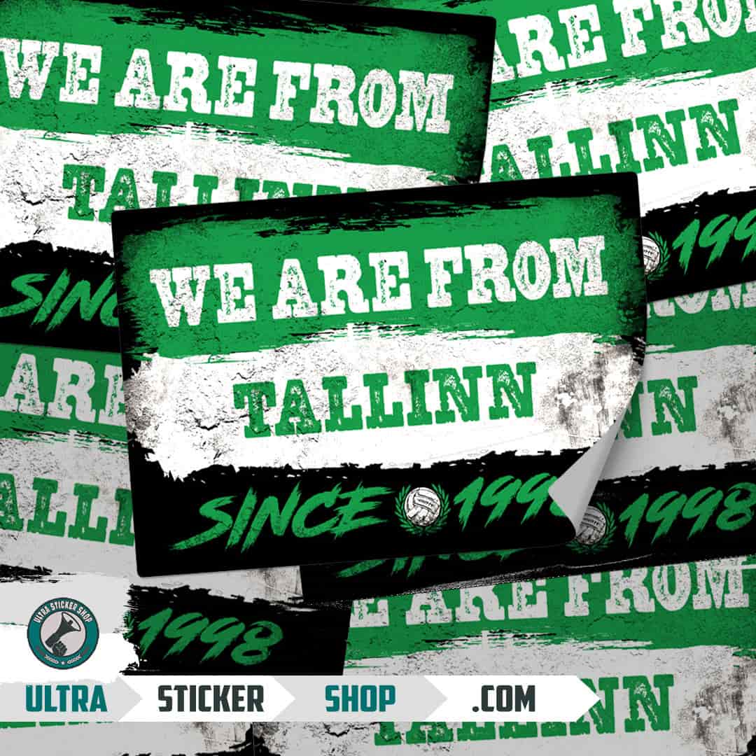 We are from Tallinn since 1998 Stickers