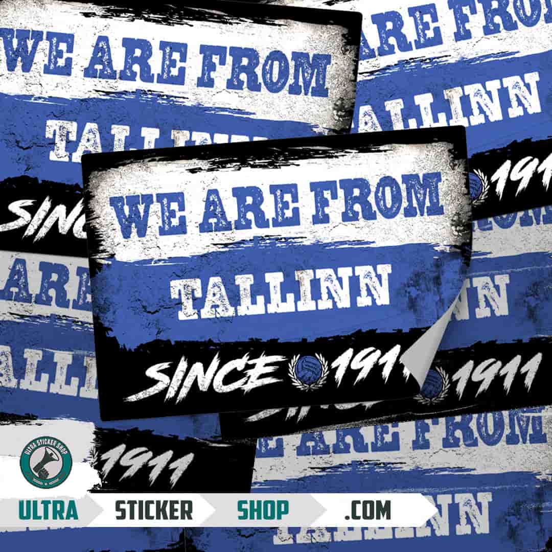 We are from Tallinn since 1911 Stickers