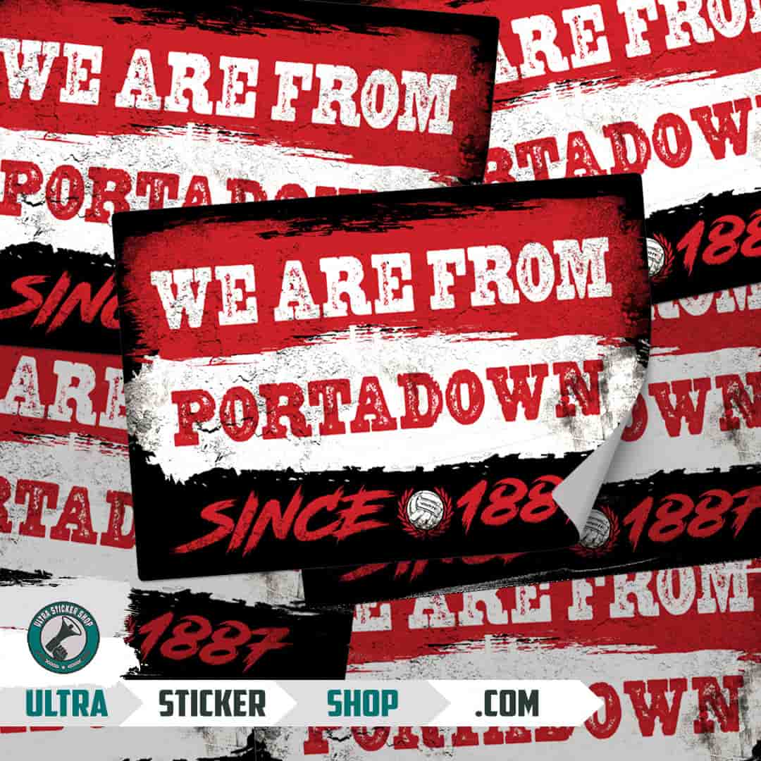 We are from Portadown since 1887 Stickers