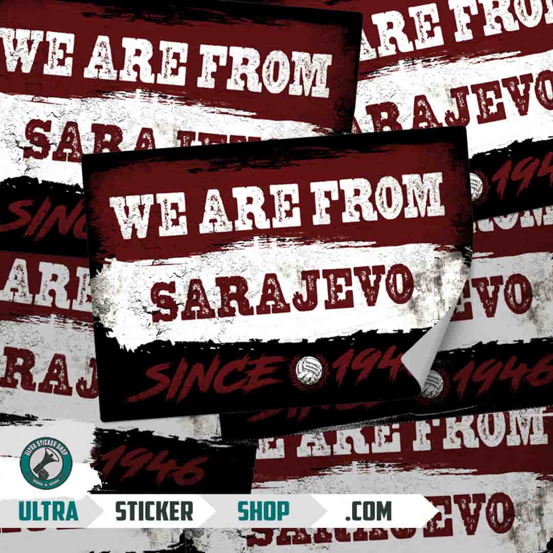 We are from Sarajevo since 1946 Stickers