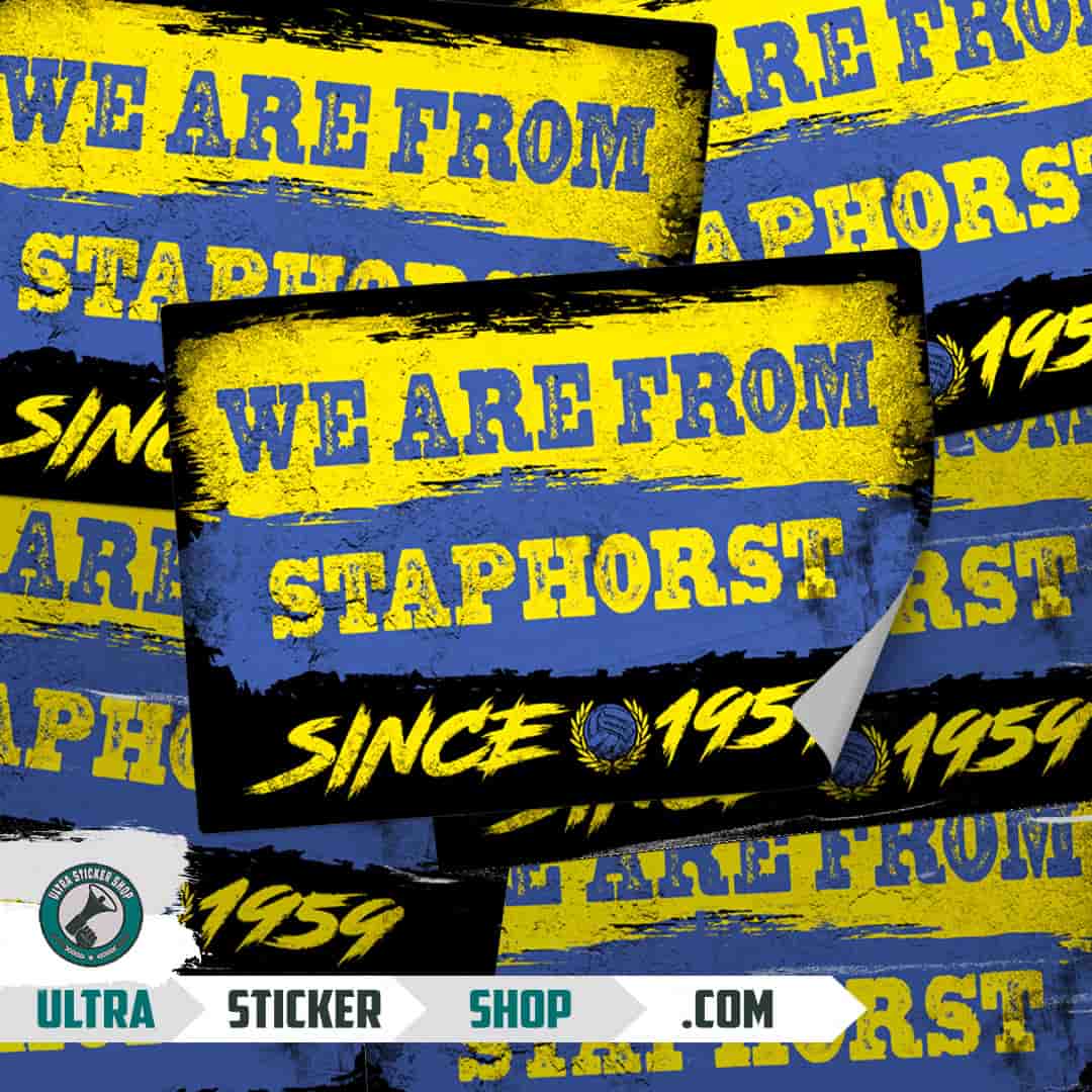 We are from Staphorst since 1959 Stickers