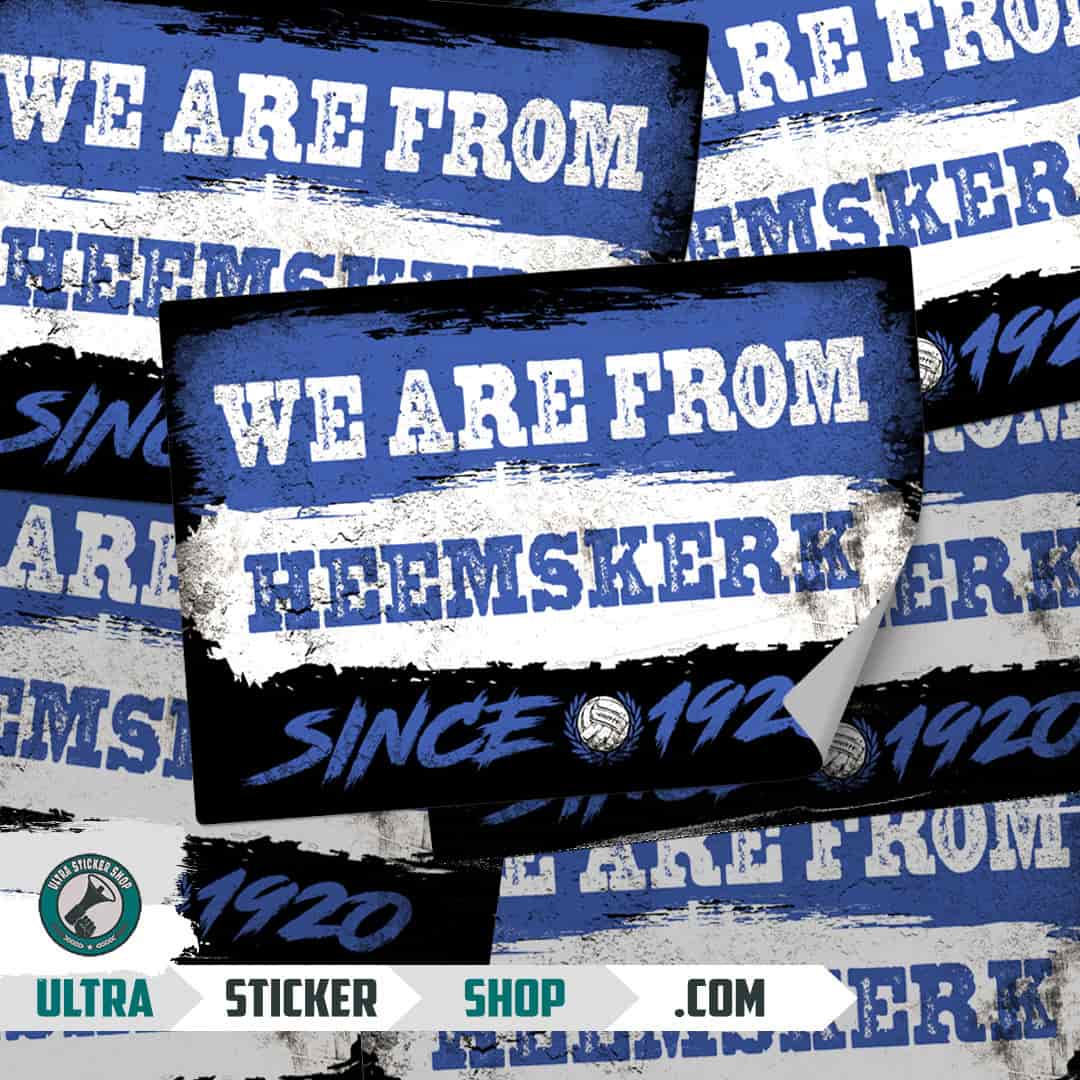 We are from Heemskerk since 1920 Stickers