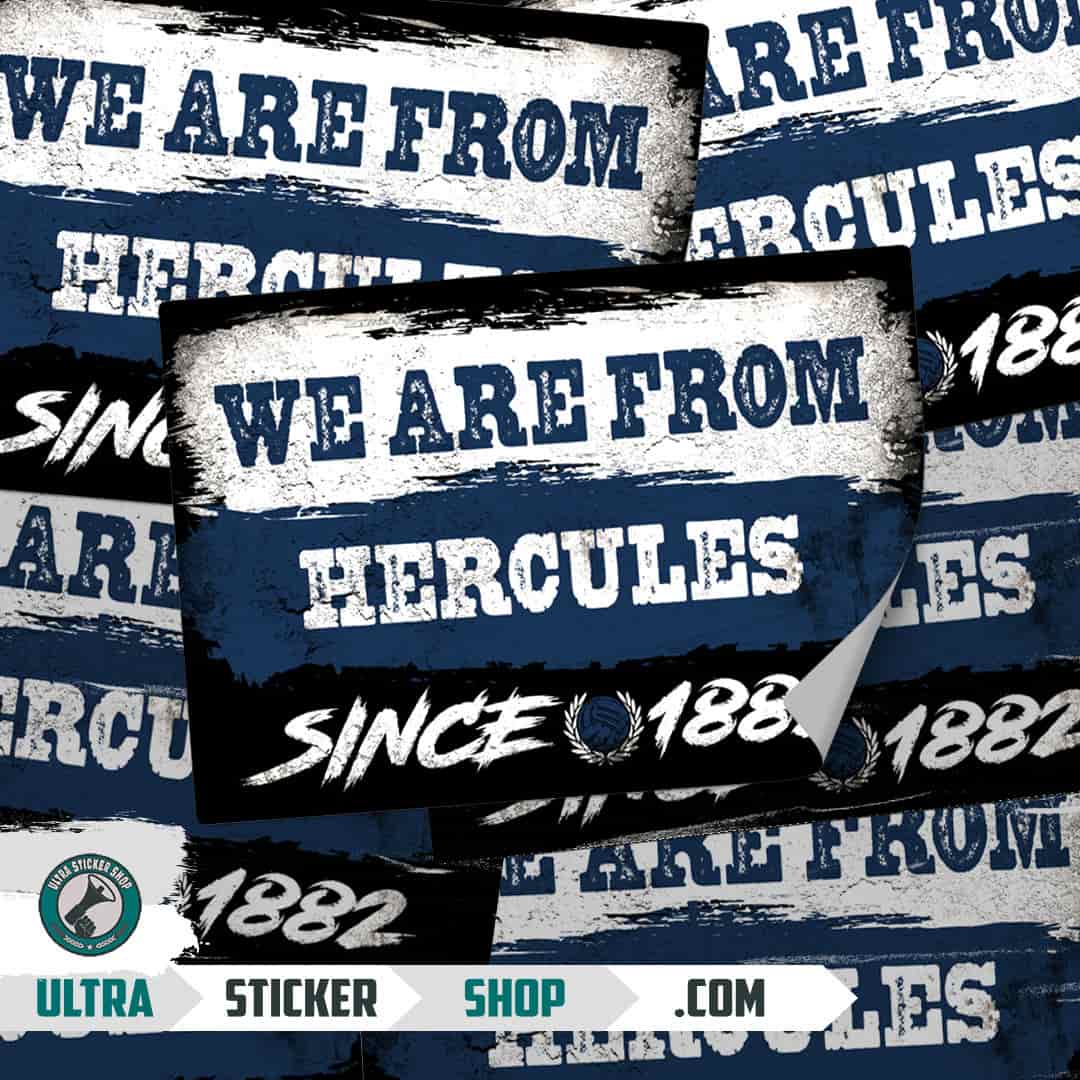 We are from Hercules since 1882 Stickers