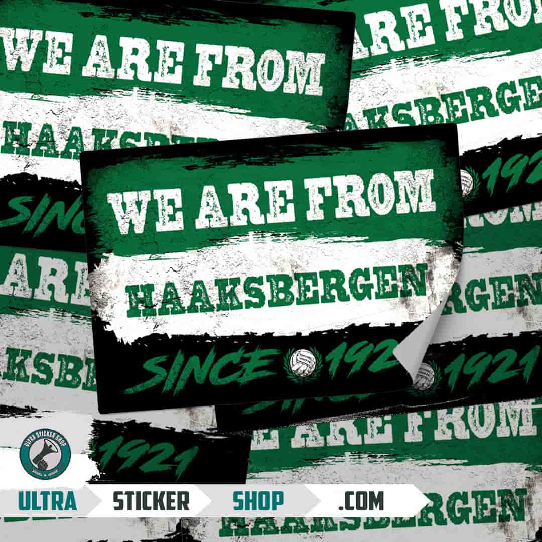 We are from Haaksbergen since 1921 Stickers