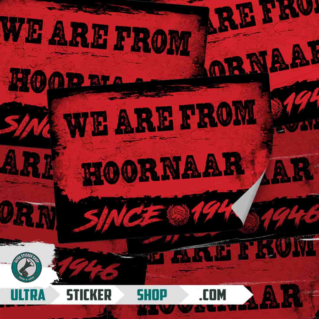 We are from Hoornaar since 1946 Stickers