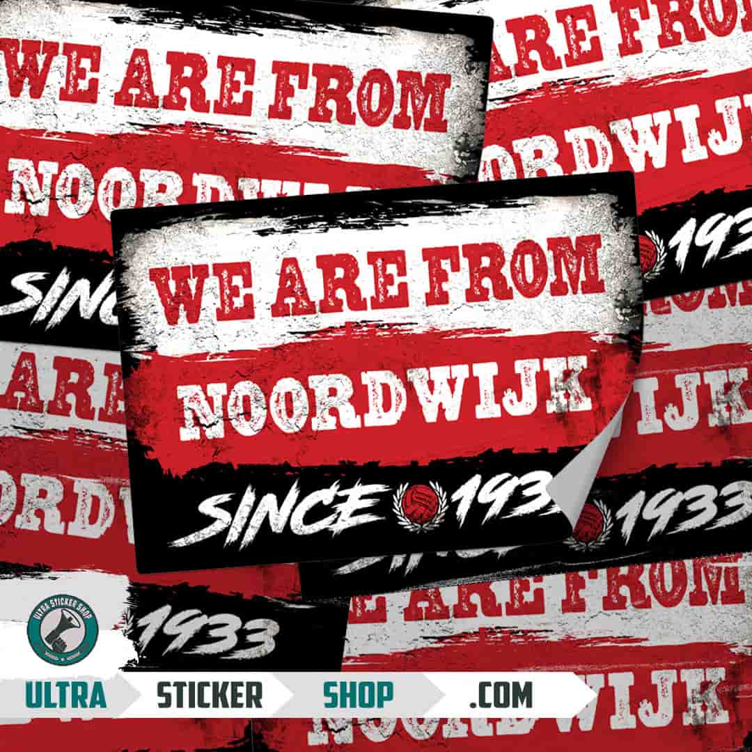 We are from Noordwijk since 1933 Stickers