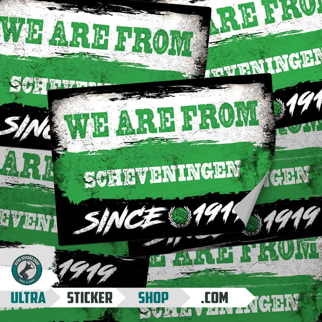 We are from Scheveningen since 1919 Stickers