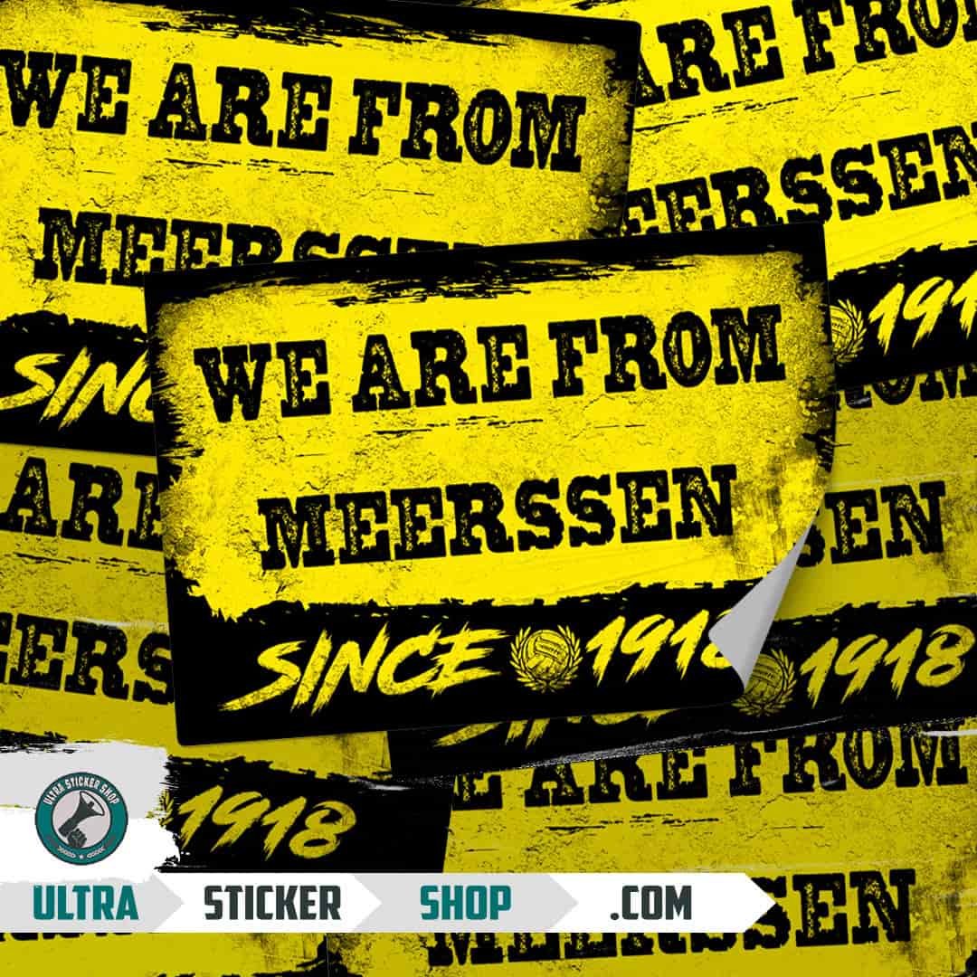 We are from Meerssen since 1918 Stickers