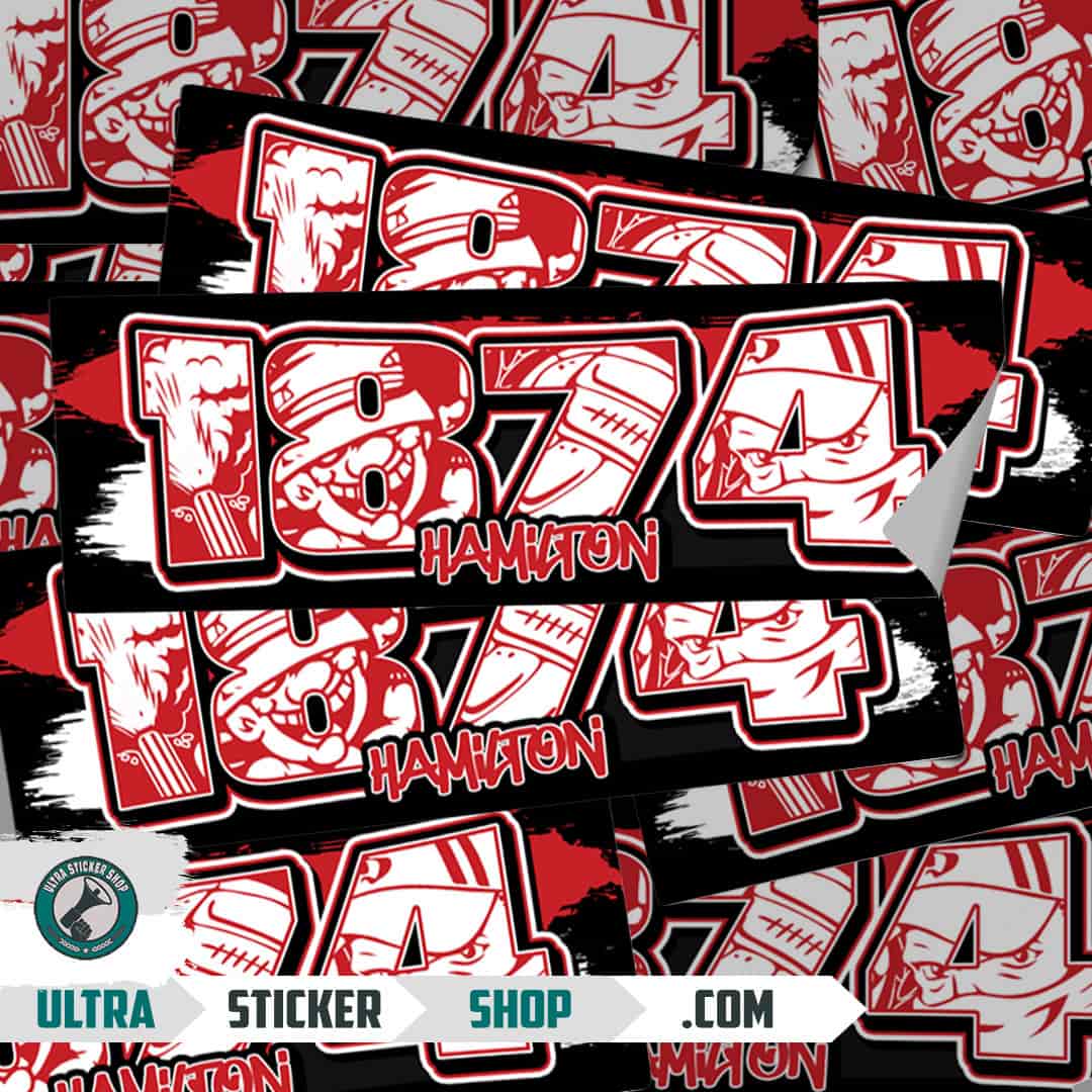 1874 Hamilton Stickers