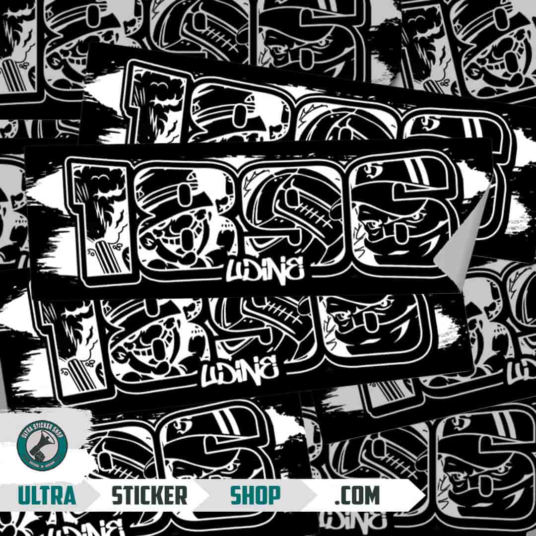 1896 udine Stickers