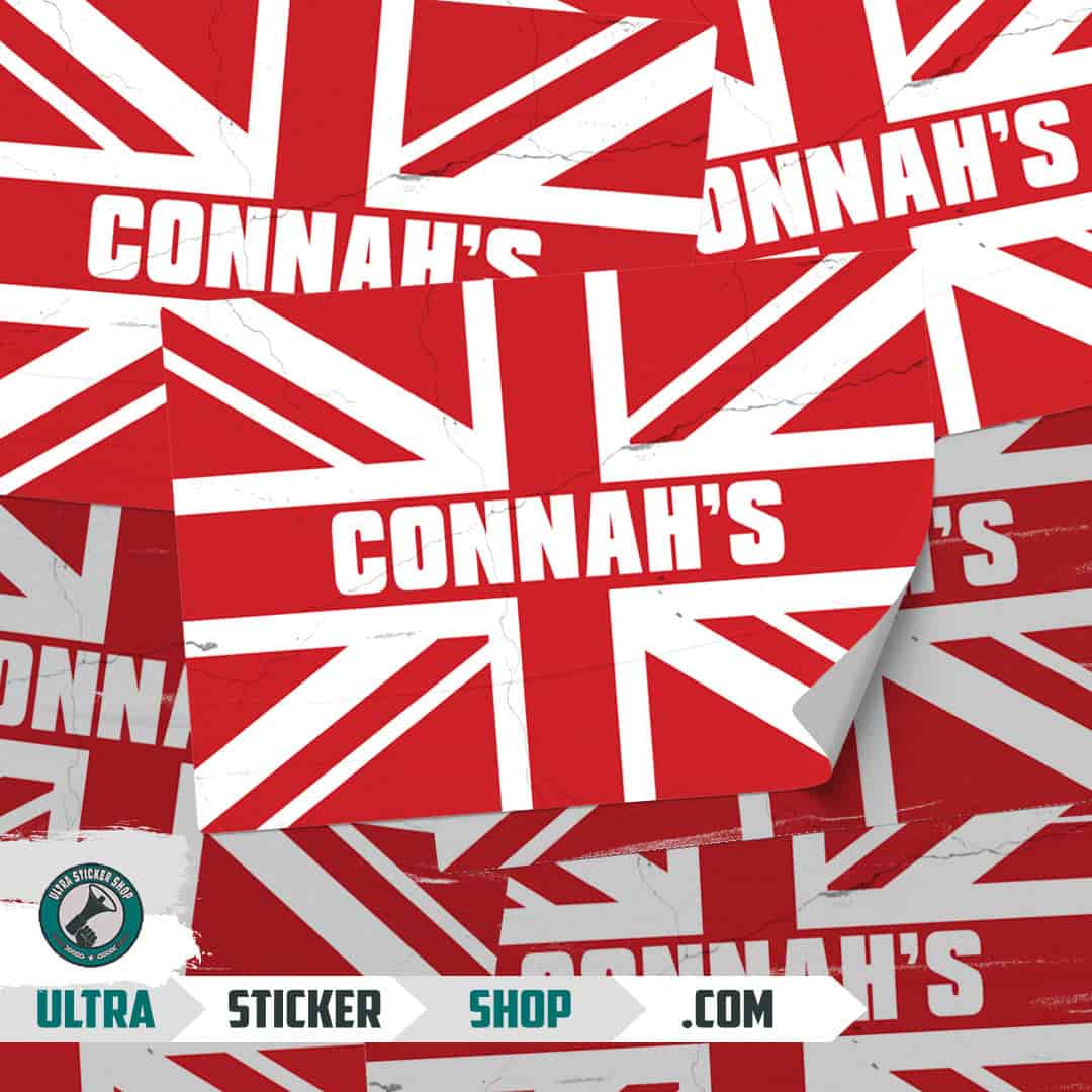Connah's Union Jack Stickers
