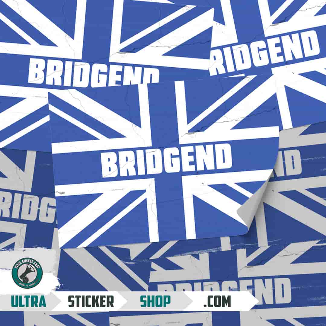 Bridgend Union Jack Stickers
