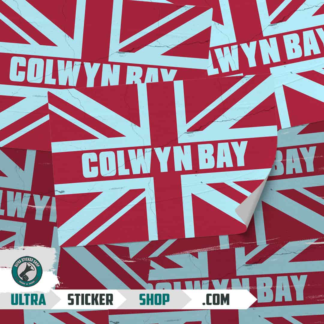 Colwyn Bay Union Jack Stickers