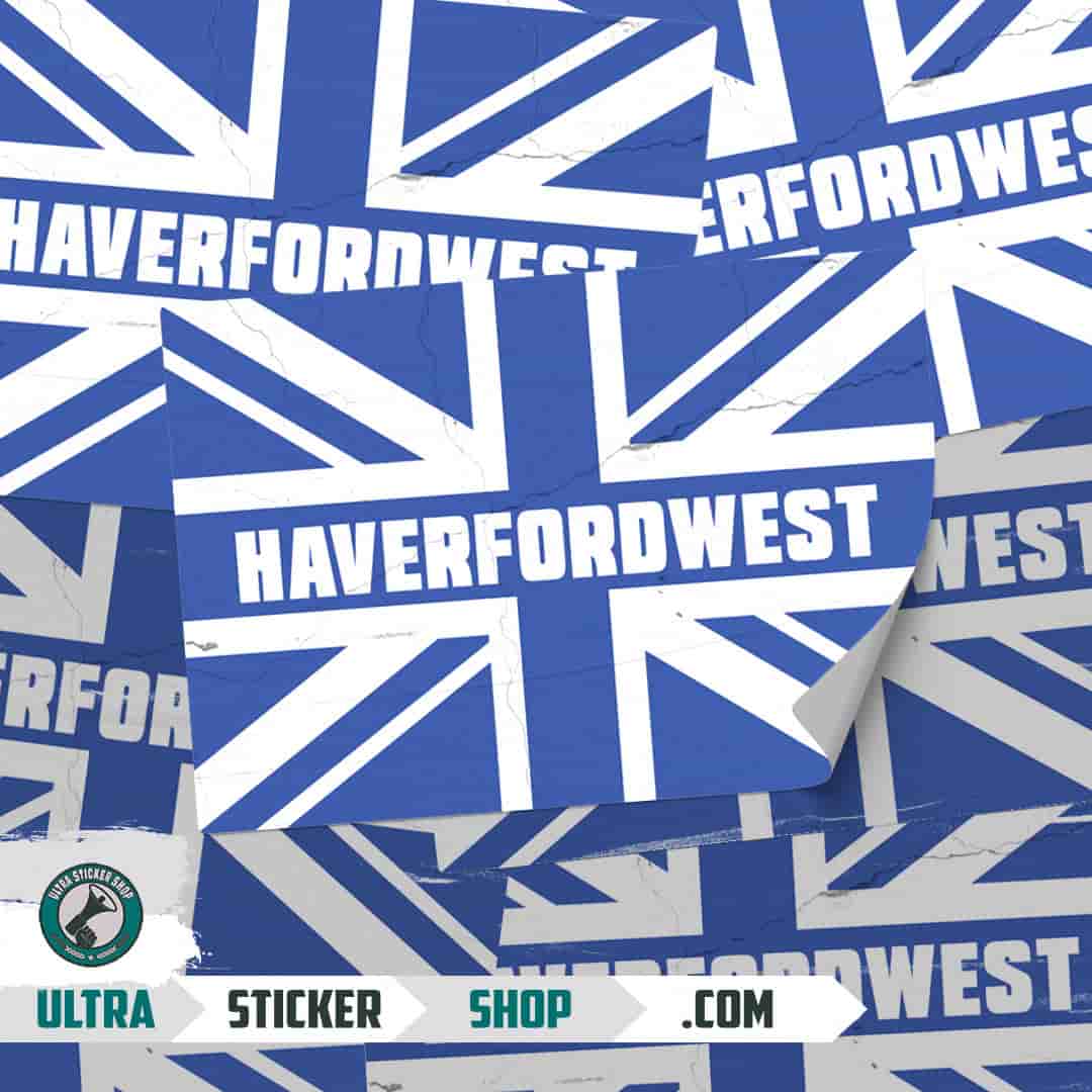Haverfordwest Union Jack Stickers