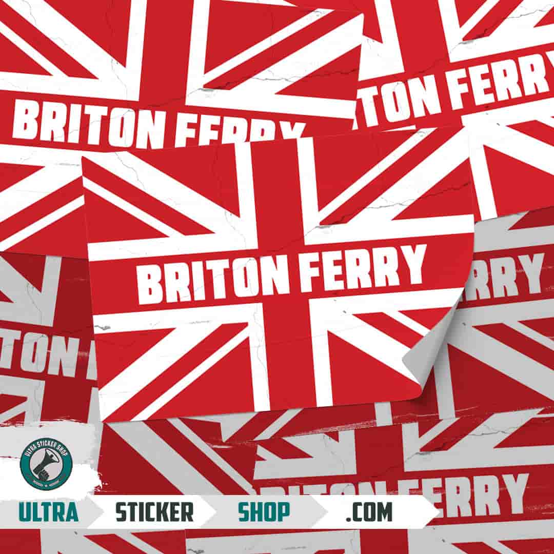 Briton Ferry Union Jack Stickers