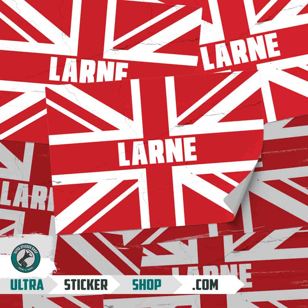 Larne Union Jack Stickers
