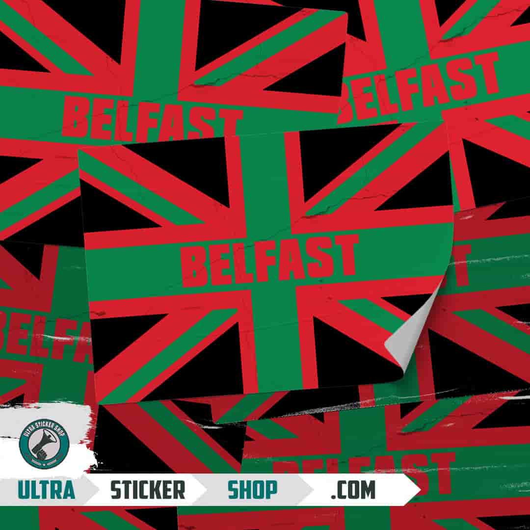 Belfast Union Jack Stickers