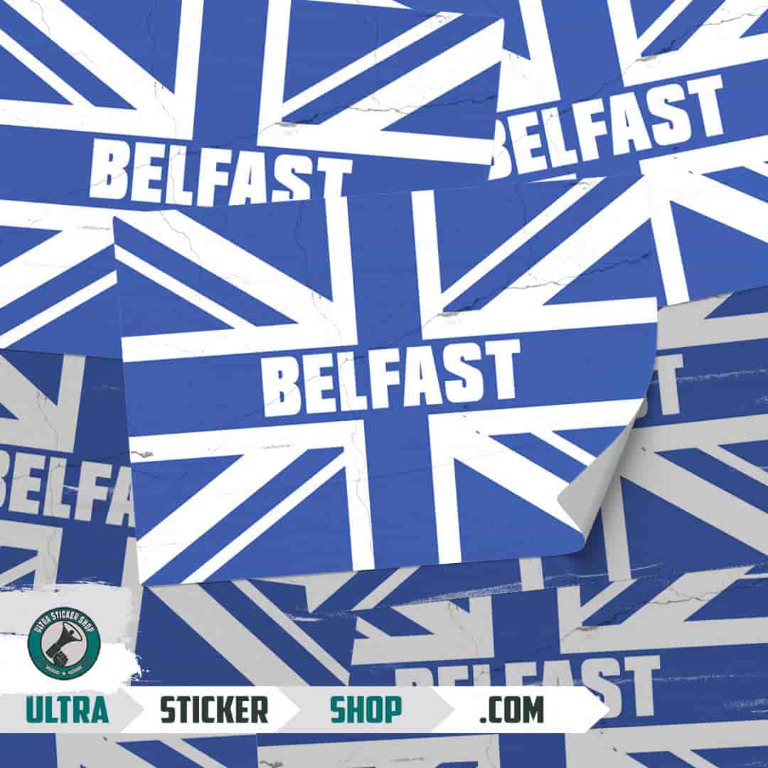 Belfast Union Jack Stickers