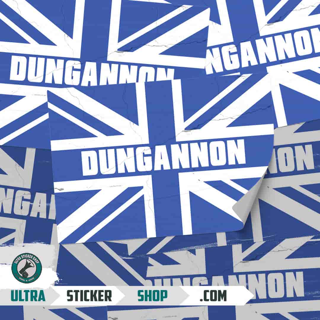 Dungannon Union Jack Stickers