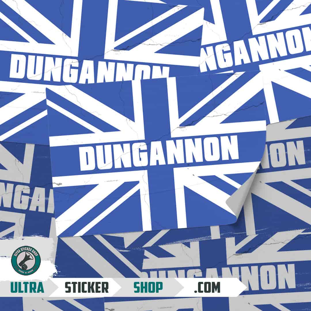 Dungannon Union Jack Stickers