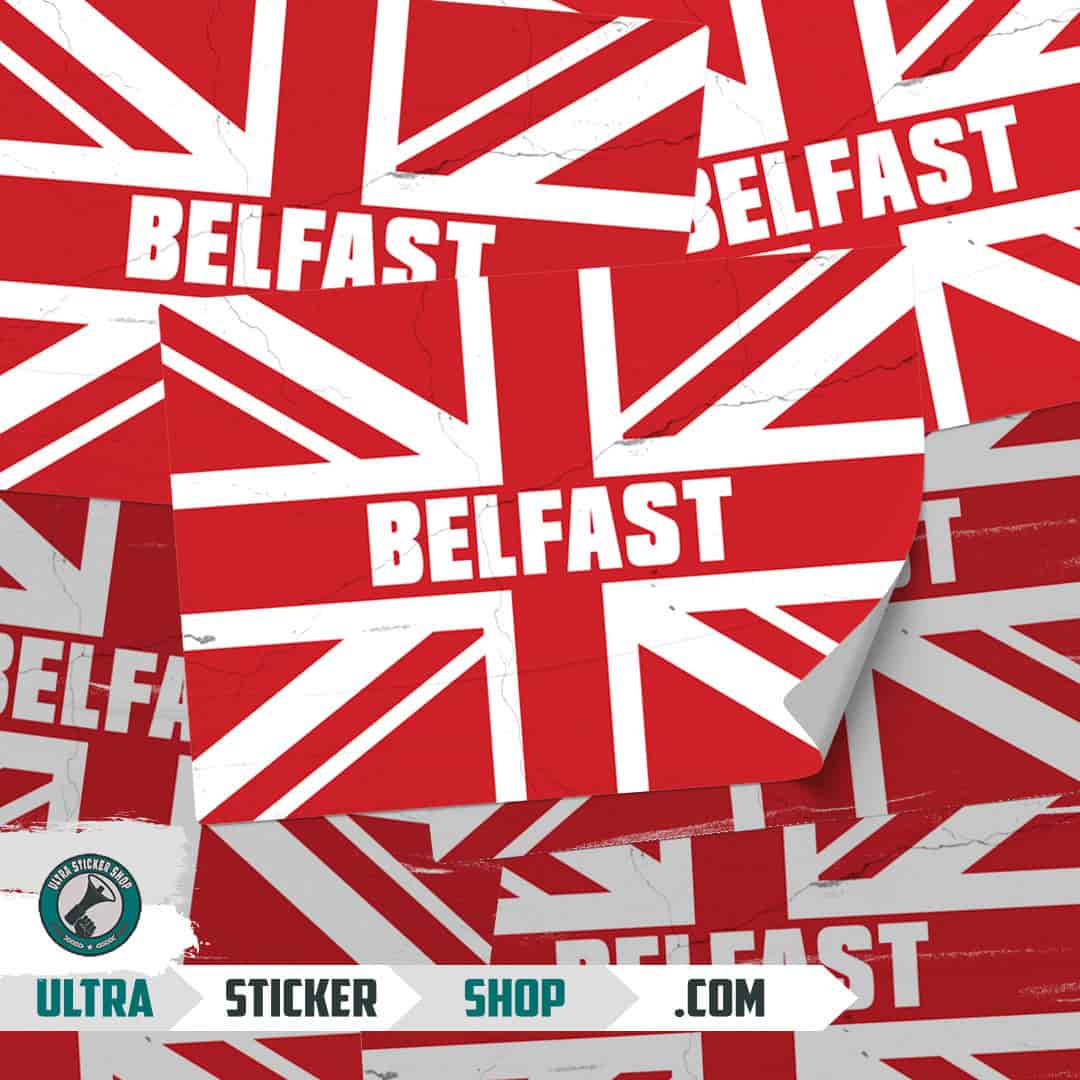 Belfast Union Jack Stickers