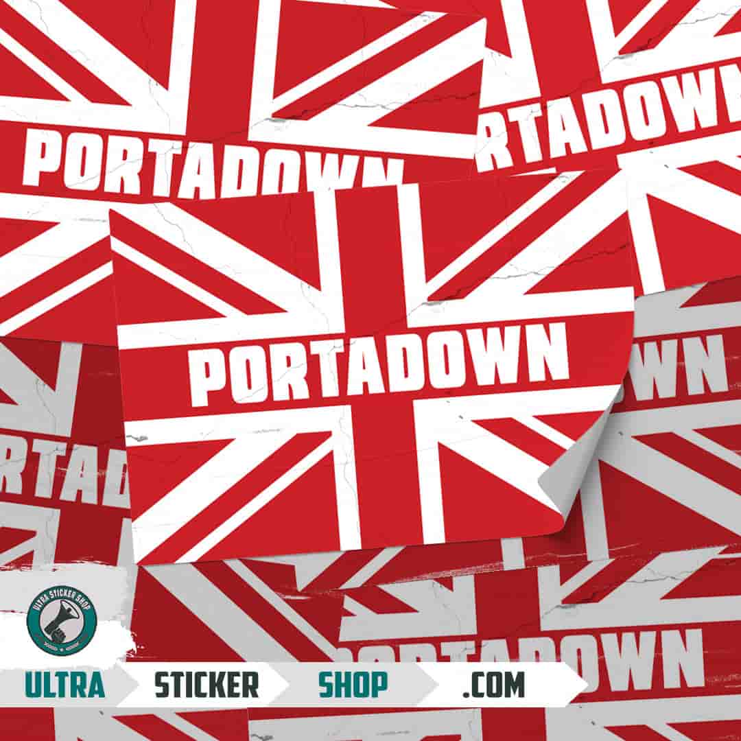 Portadown Union Jack Stickers