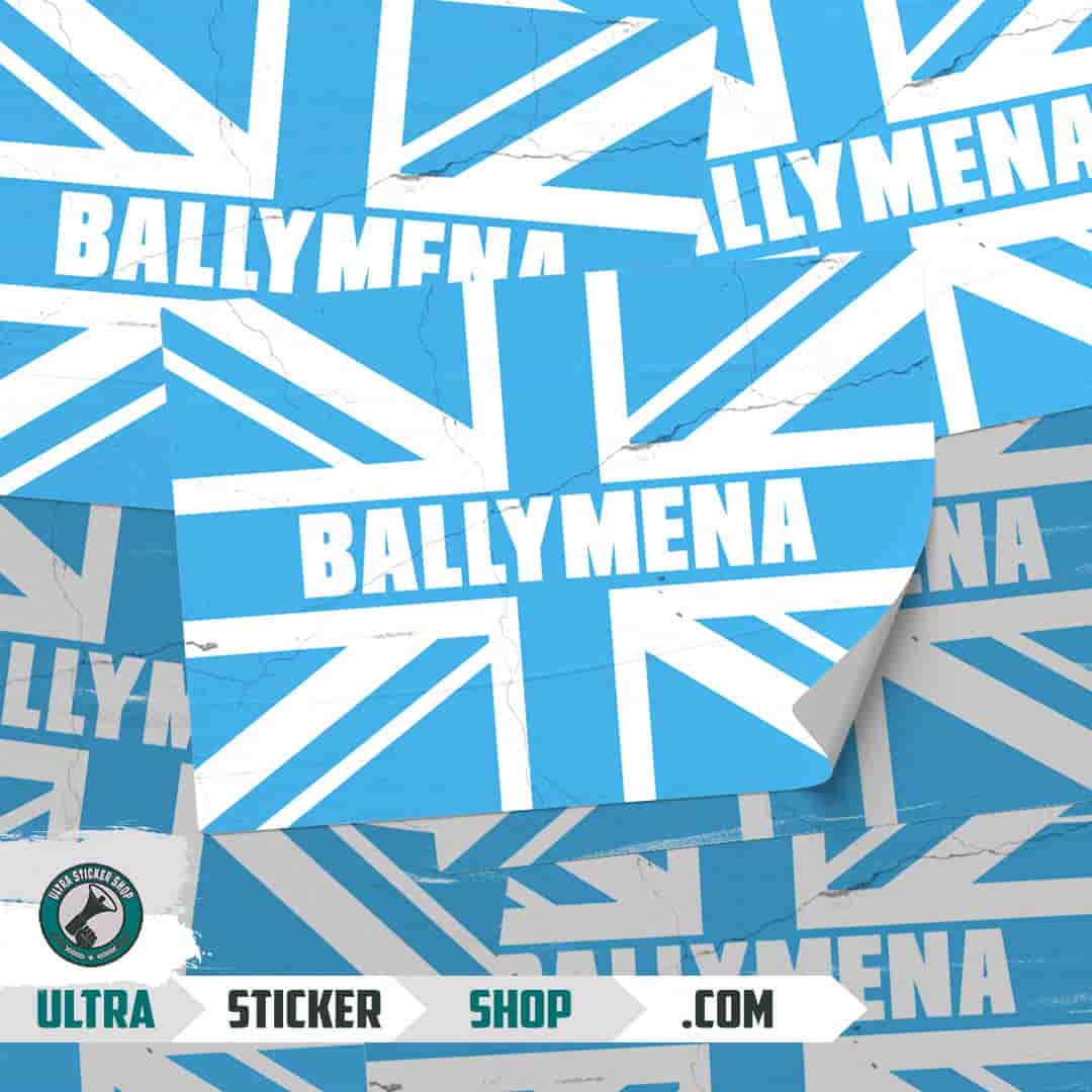 Ballymena Union Jack Stickers