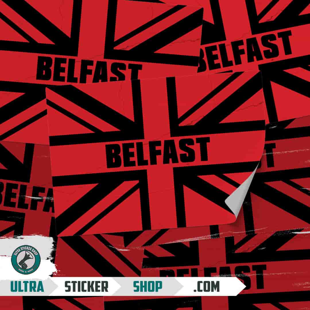 Belfast Union Jack Stickers