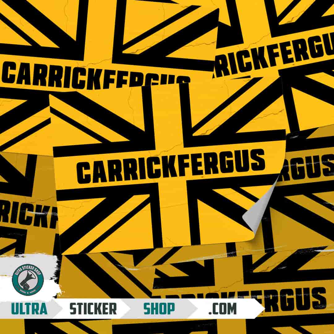Carrickfergus Union Jack Stickers