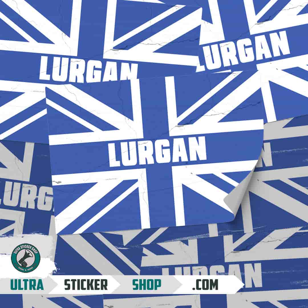 Lurgan Union Jack Stickers