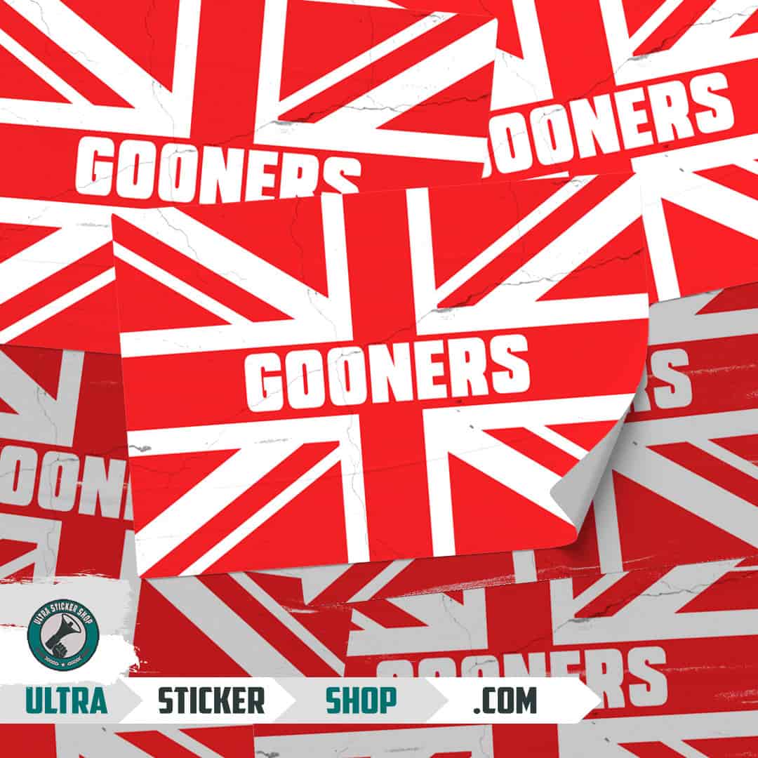 Gooners Union Jack Stickers