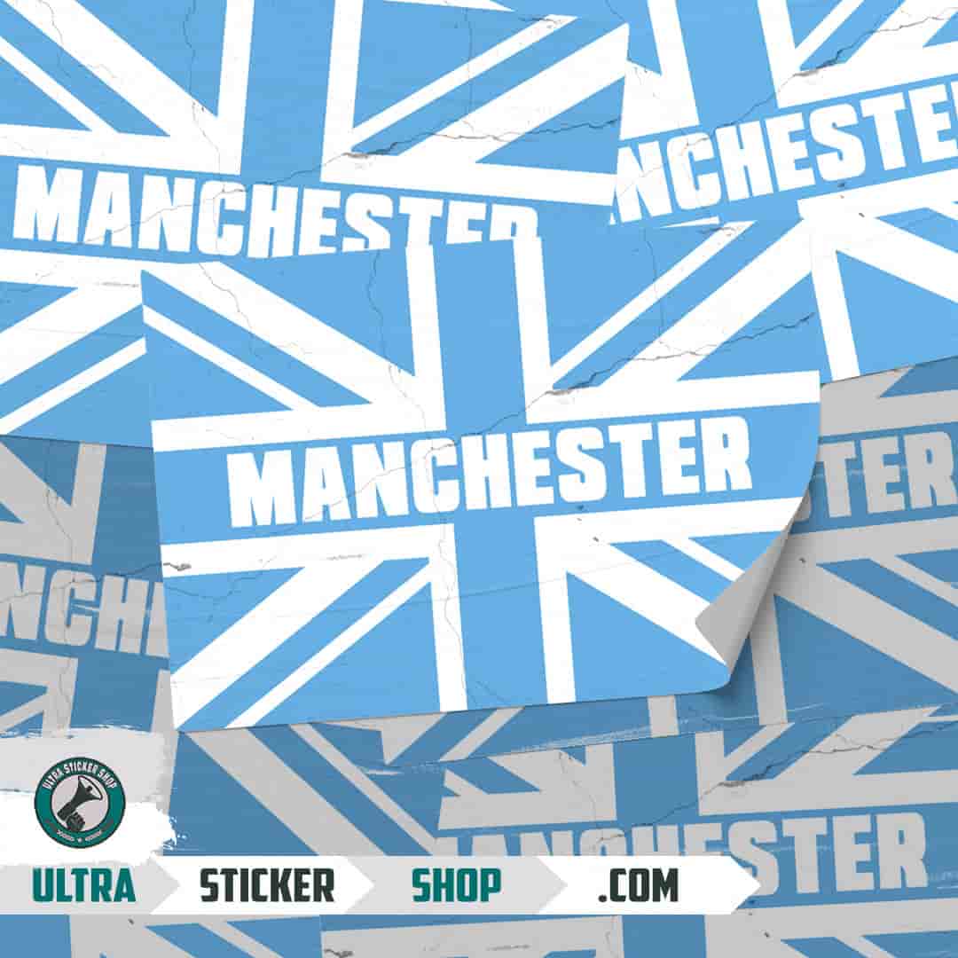 Manchester Union Jack Stickers