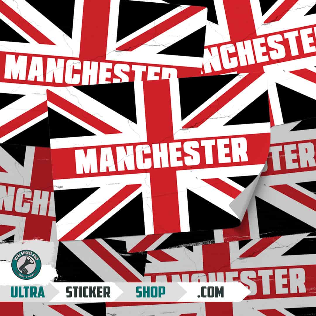 Manchester Union Jack Stickers