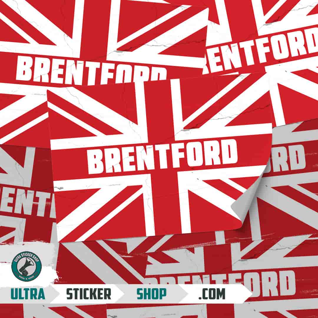 Brentford Union Jack Stickers