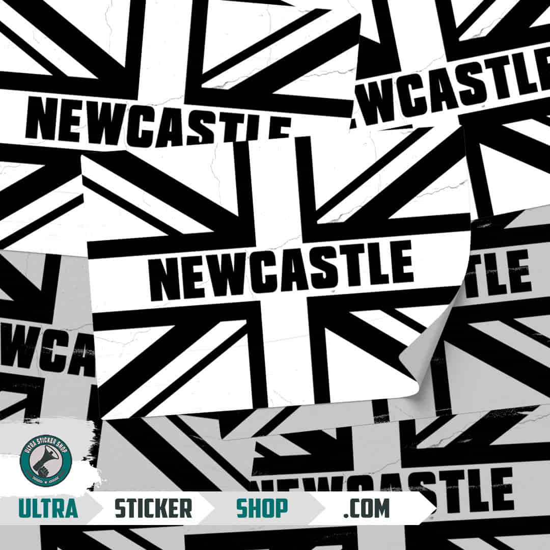 Newcastle Union Jack Stickers