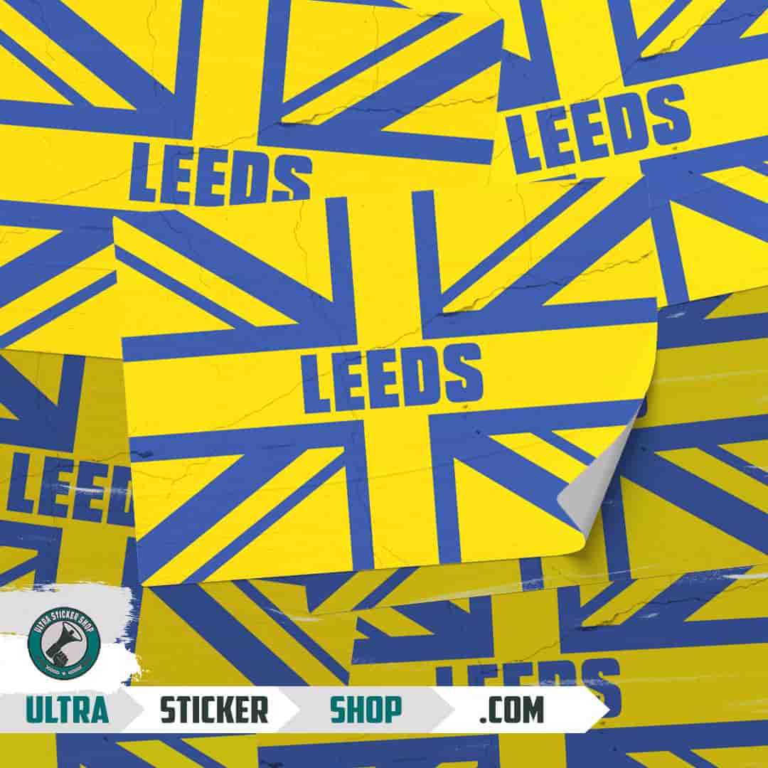 Leeds Union Jack Stickers