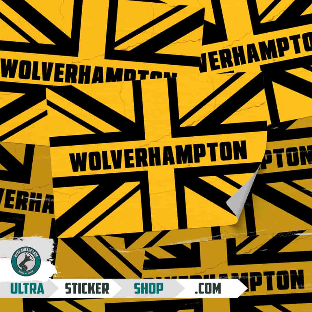 Wolverhampton Union Jack Stickers