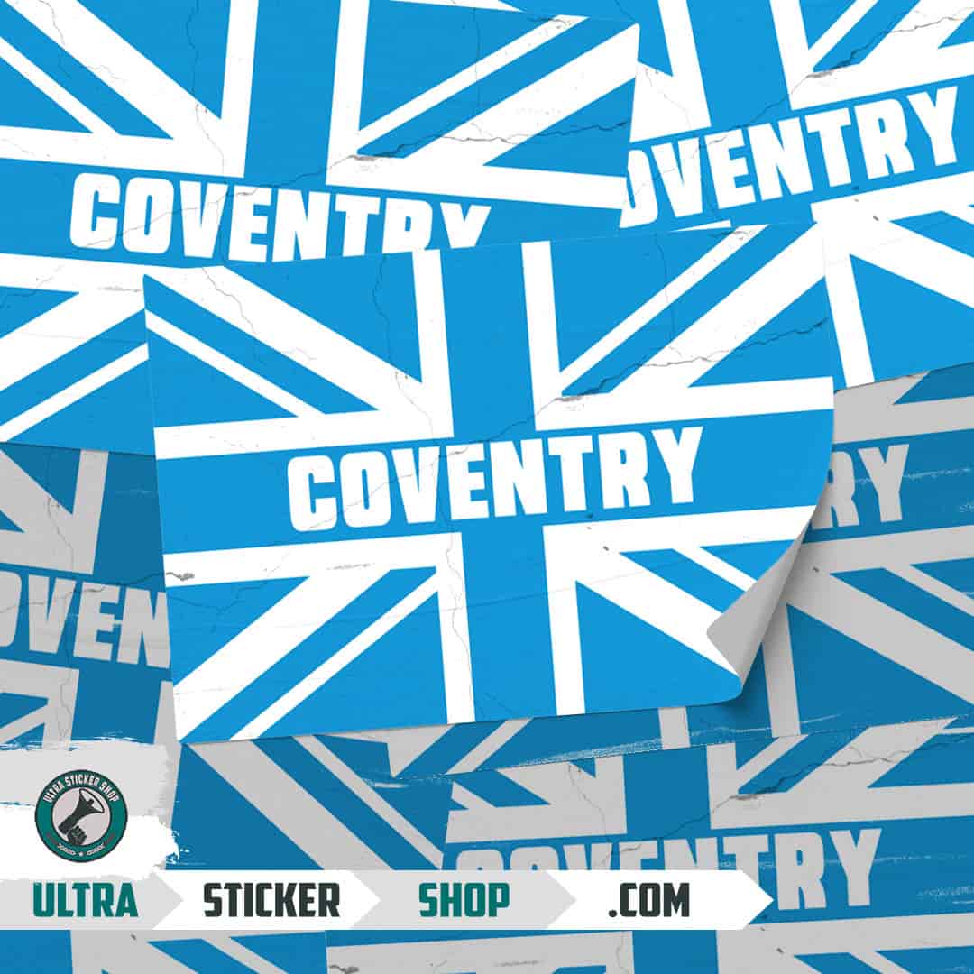 Coventry Union Jack Stickers