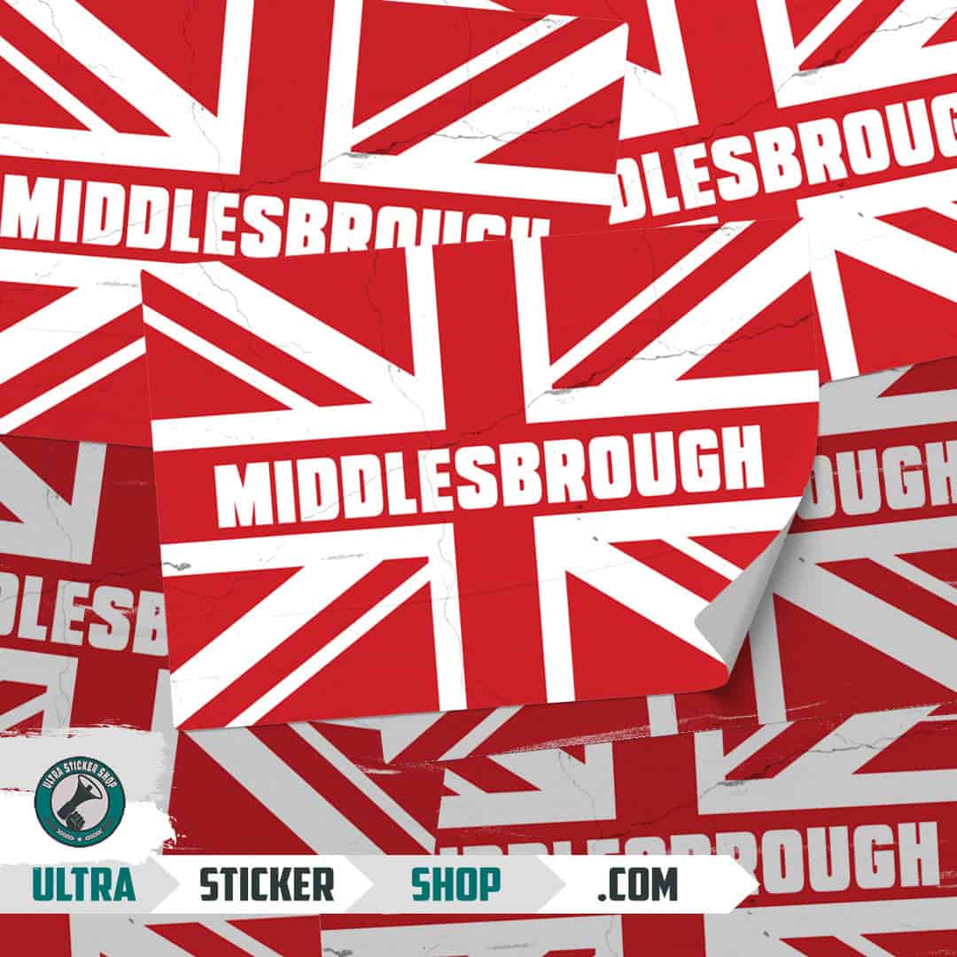 Middlesbrough Union Jack Stickers