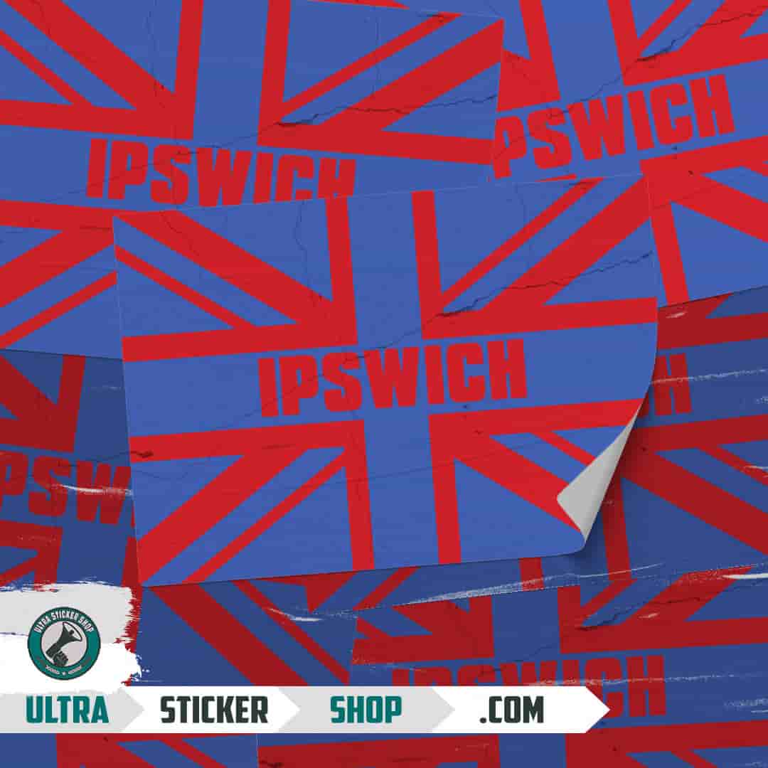 Ipswich Union Jack Stickers