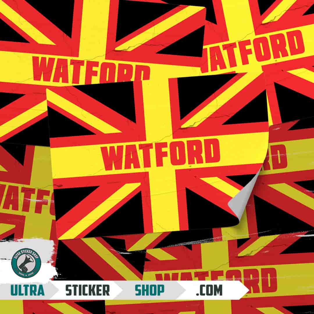 Watford Union Jack Stickers
