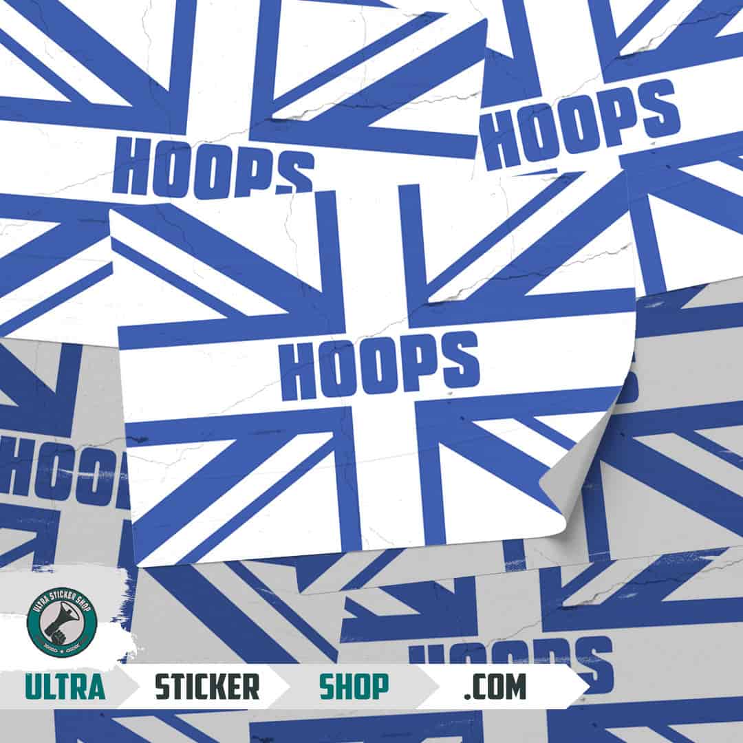 Hoops Union Jack Stickers