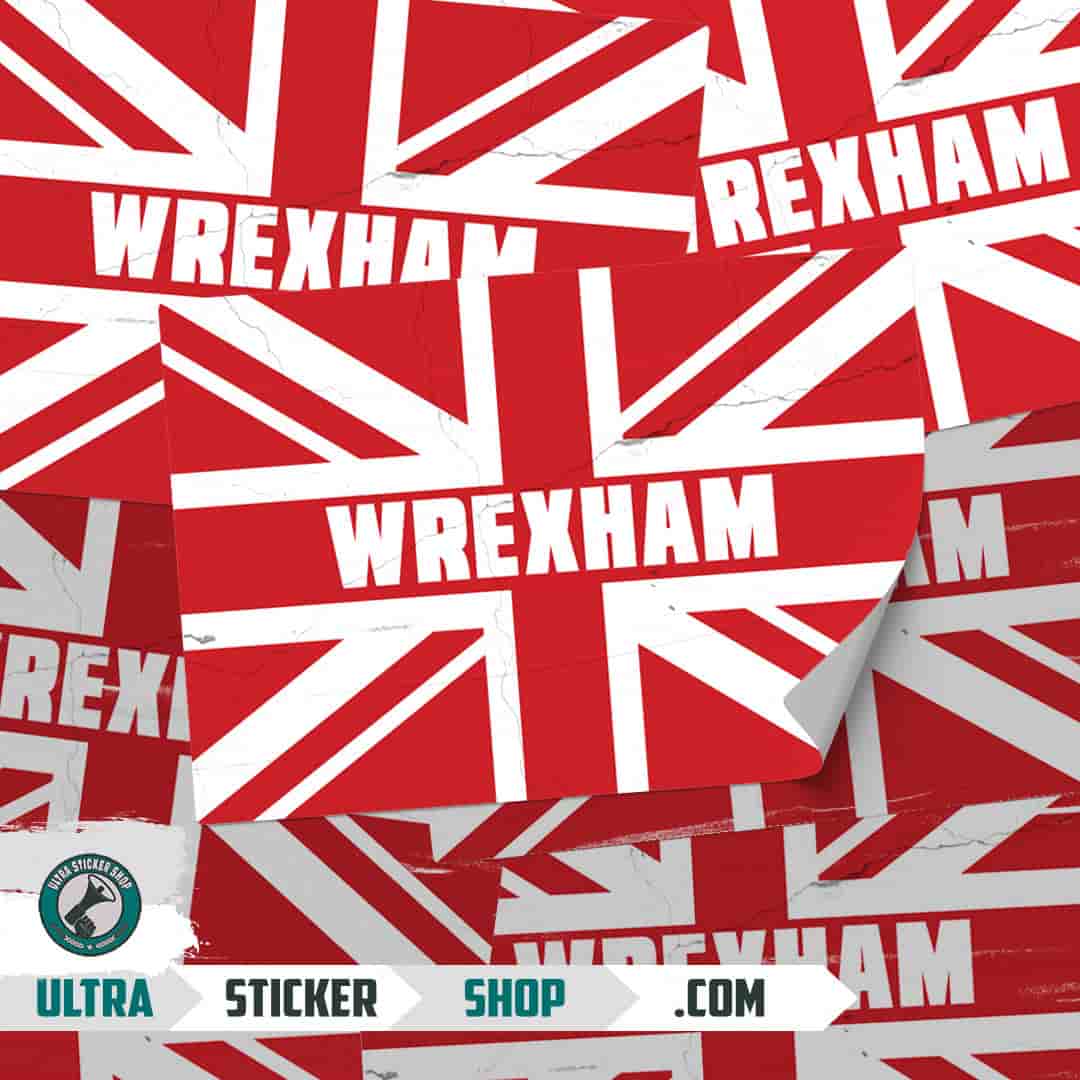 Wrexham Union Jack Stickers