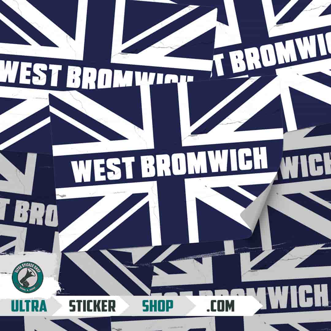 West Bromwich Union Jack Stickers