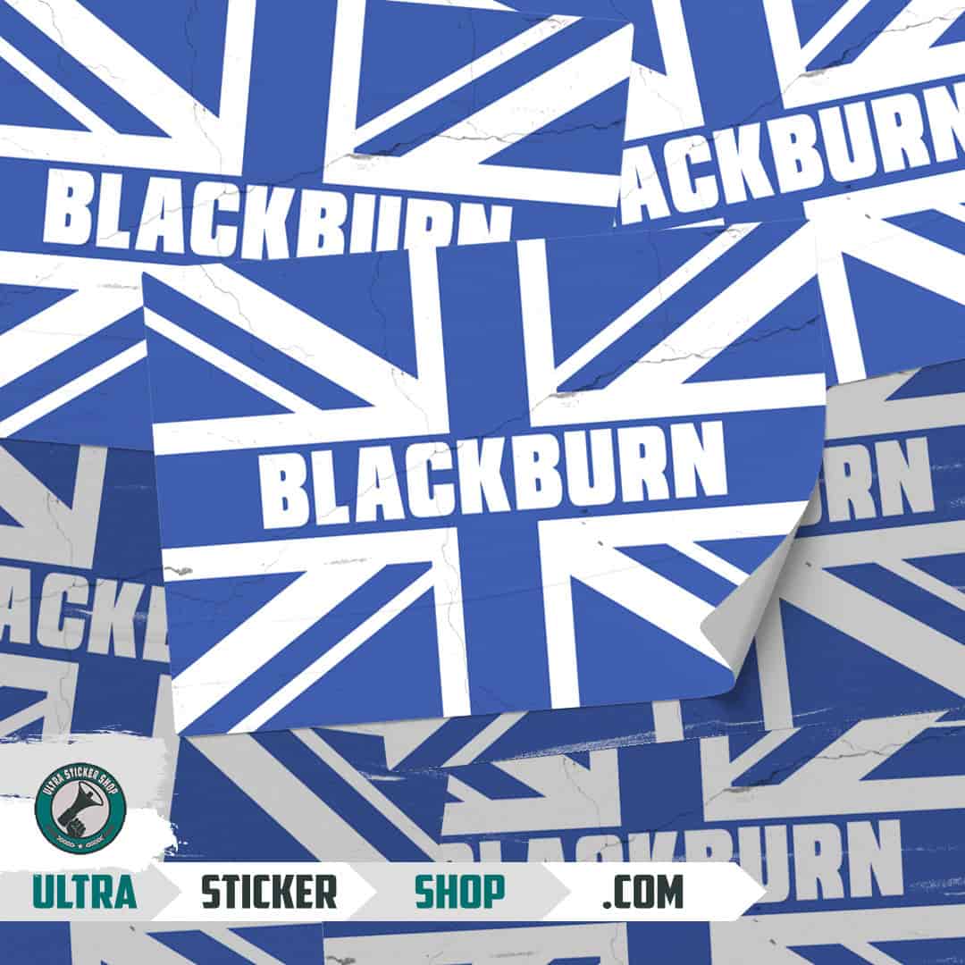 Blackburn Union Jack Stickers