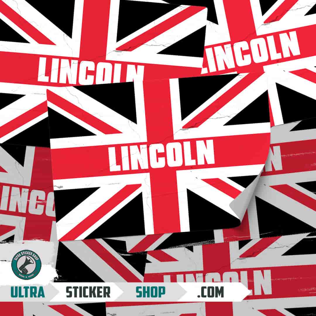 Lincoln Union Jack Stickers