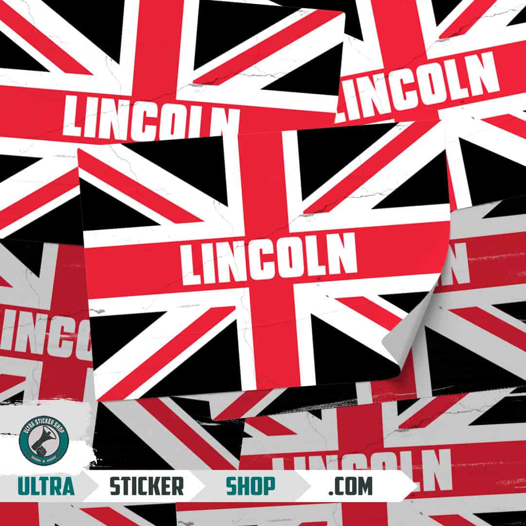 Lincoln Union Jack Stickers