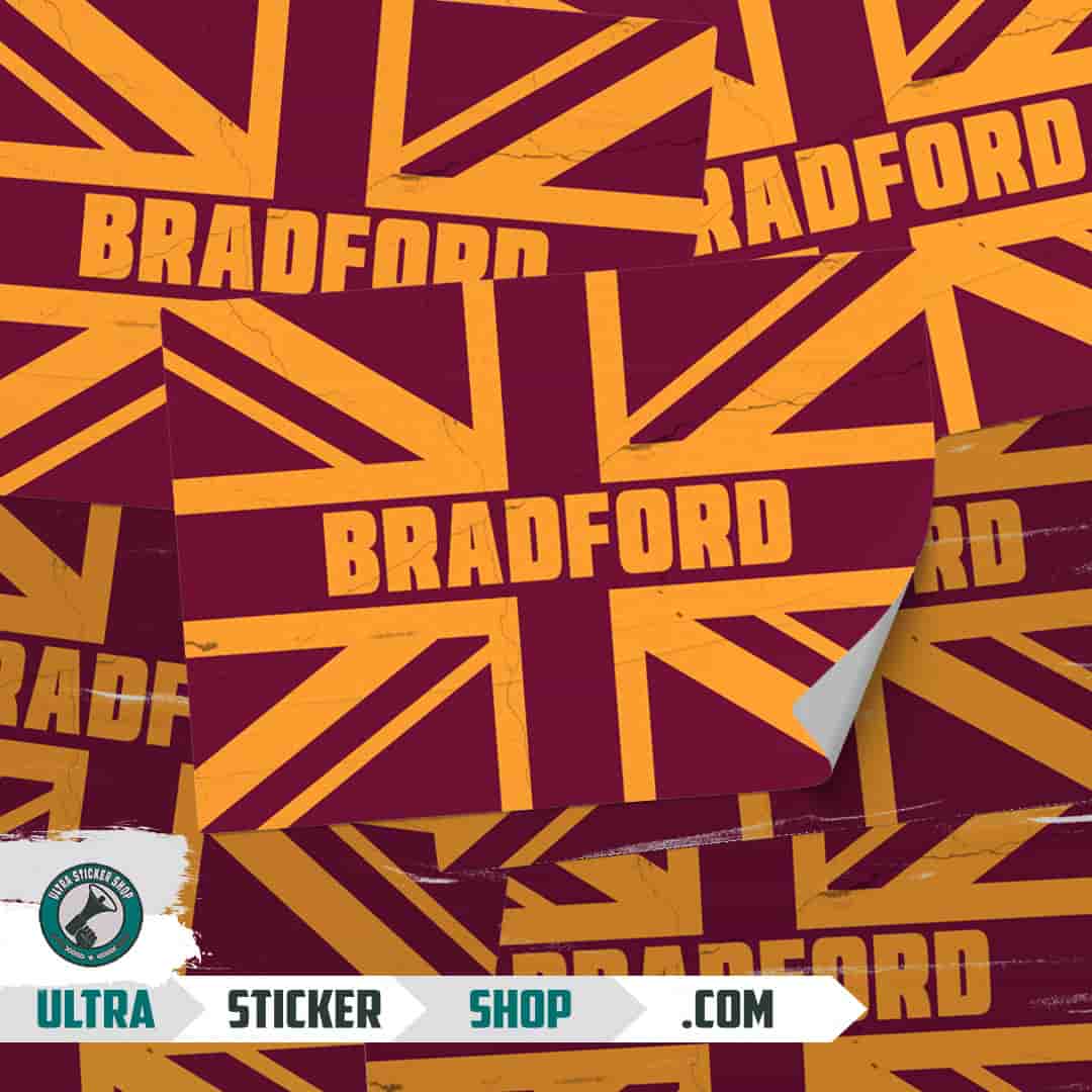 Bradford Union Jack Stickers